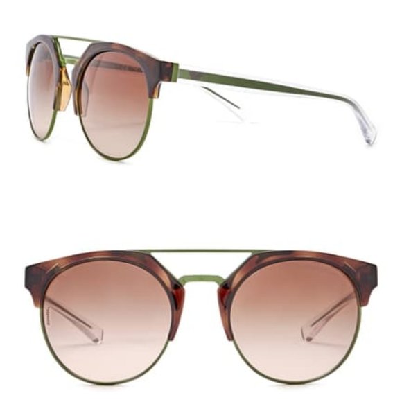 Emporio Armani Accessories - Emporio Armani Clubmaster Metal Frame Sunglasses